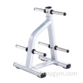 Equipamento de ginástica de fitness Rack de placa de peso livre